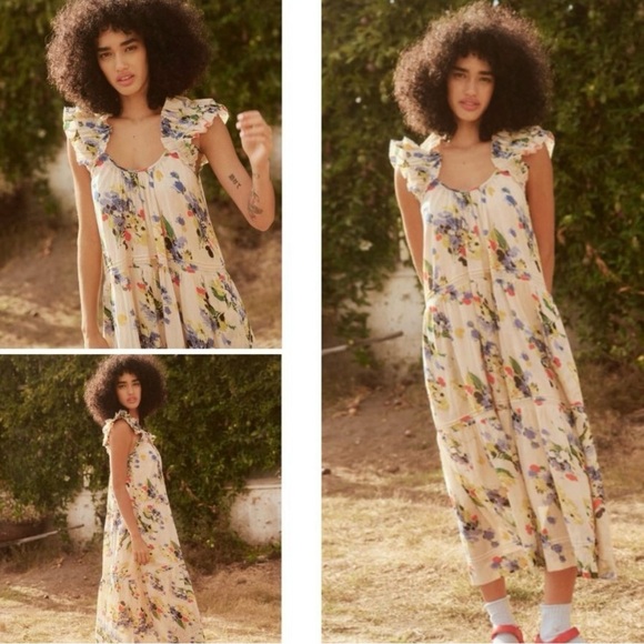 THE GREAT. The Dove Dress ~ Bright Grove Garden Floral Print XS/S - Picture 10 of 12